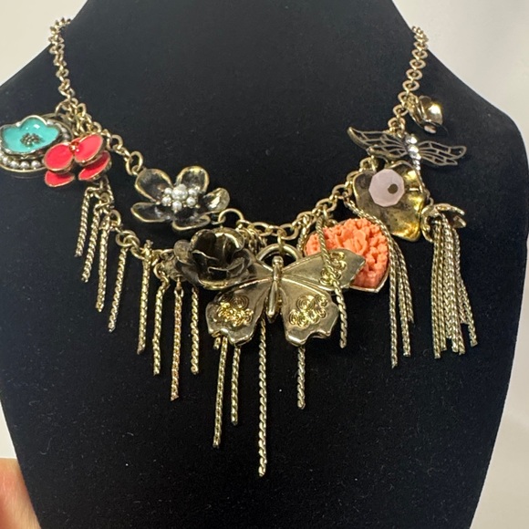 Lucky Brand Gold Necklace with Colorful Charms - Picture 13 of 14